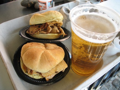 B-B-Q and beer from Boog's