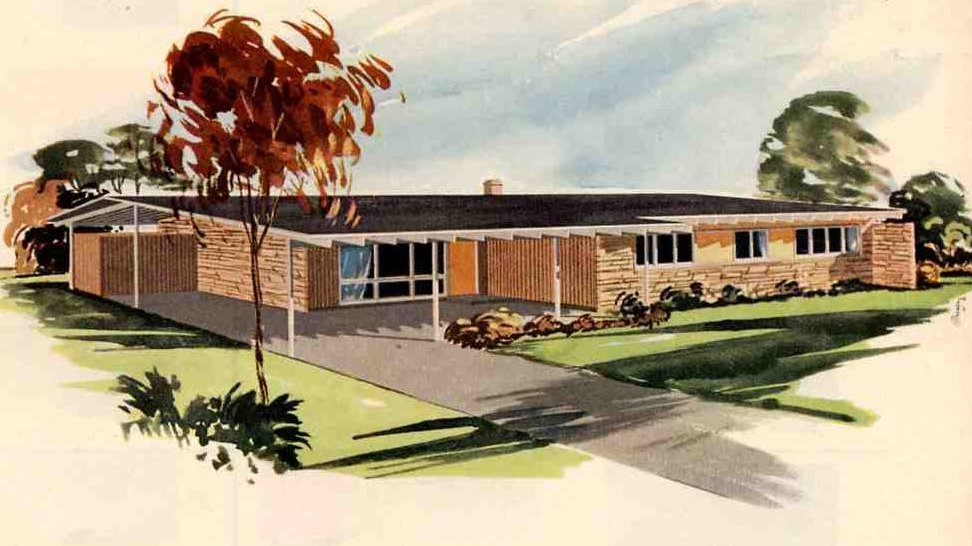 California Ranch Style Homes 1950   s     1960   s   The Invisible Agent