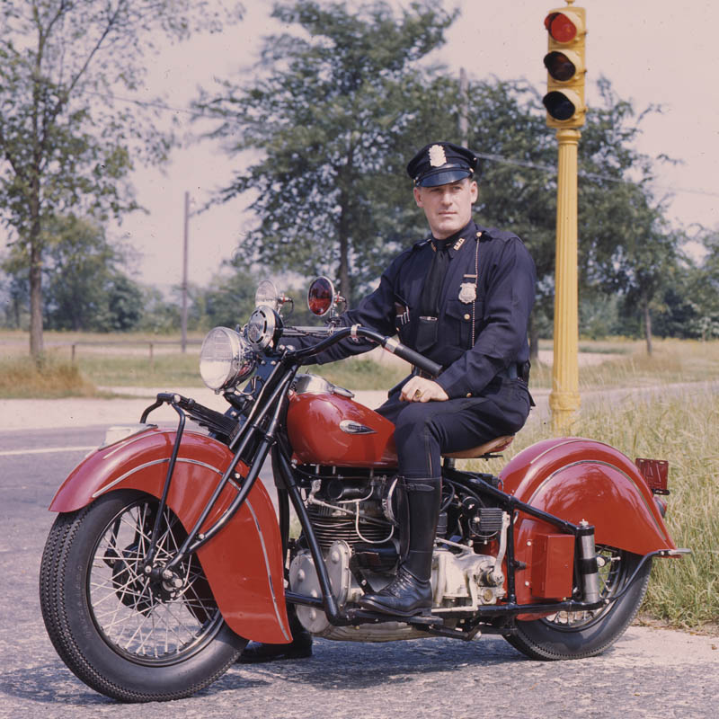 vintage police motorcycles