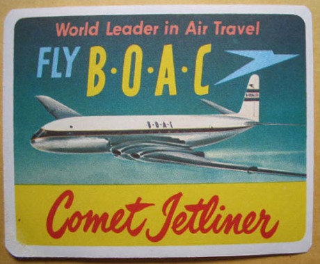 B.O.A.C. Air Lines - You can fly on the Comet Jetliner!