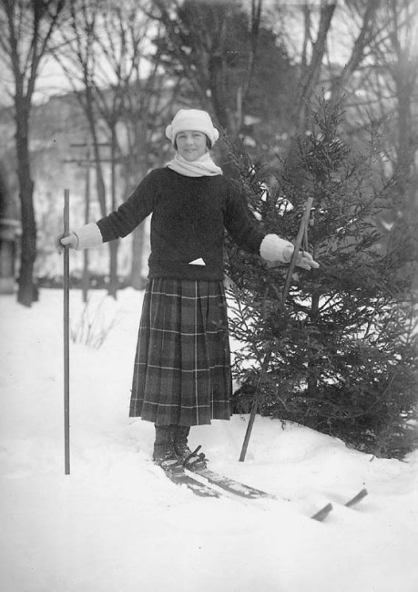 Nothing better than skiing in a tartan skirt 