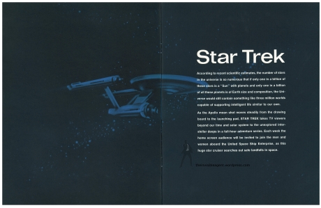 Star Trek Season 1 Sell Sheet Intro Page